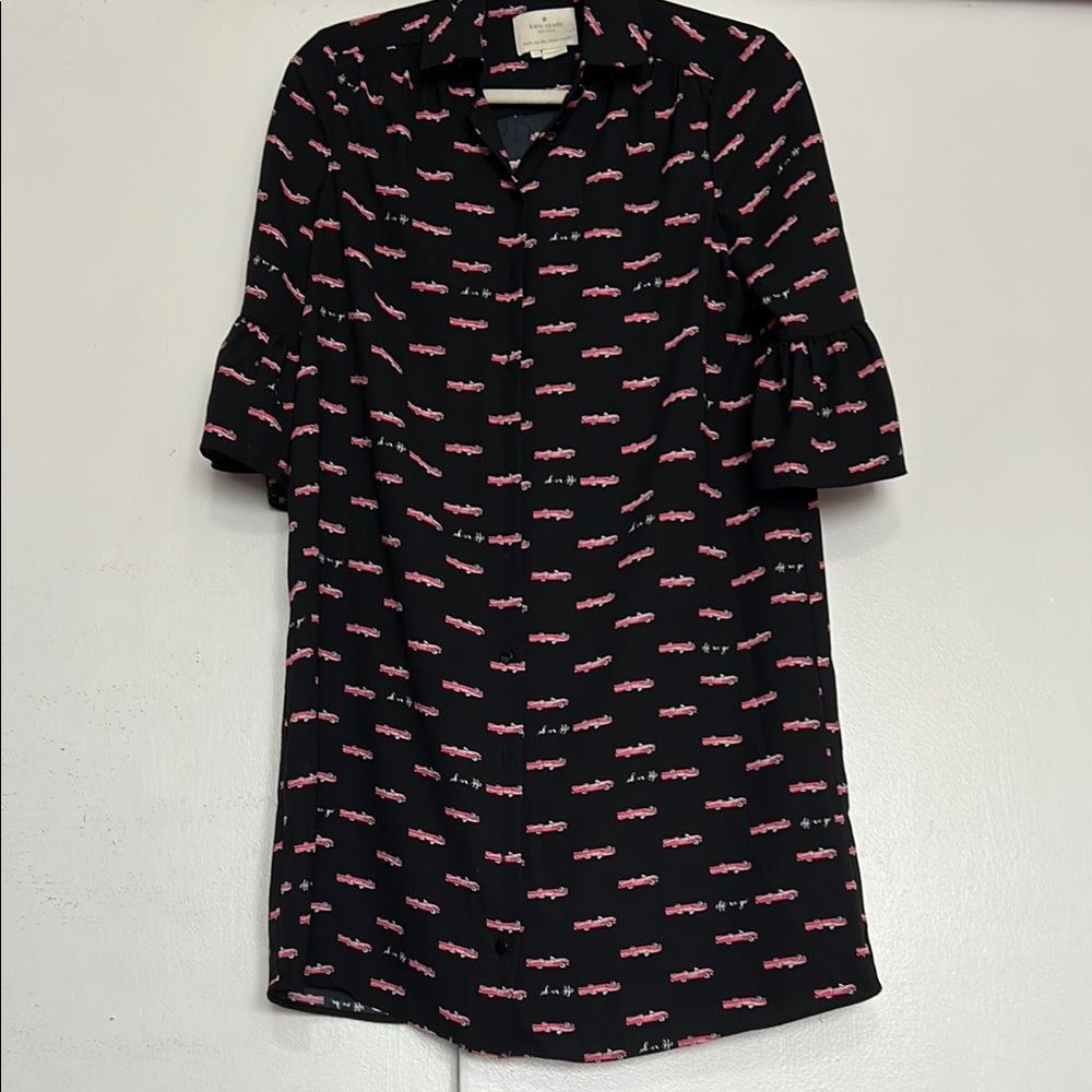 Kate SpadeBlack and Pink Patterned Women's Dress size xs